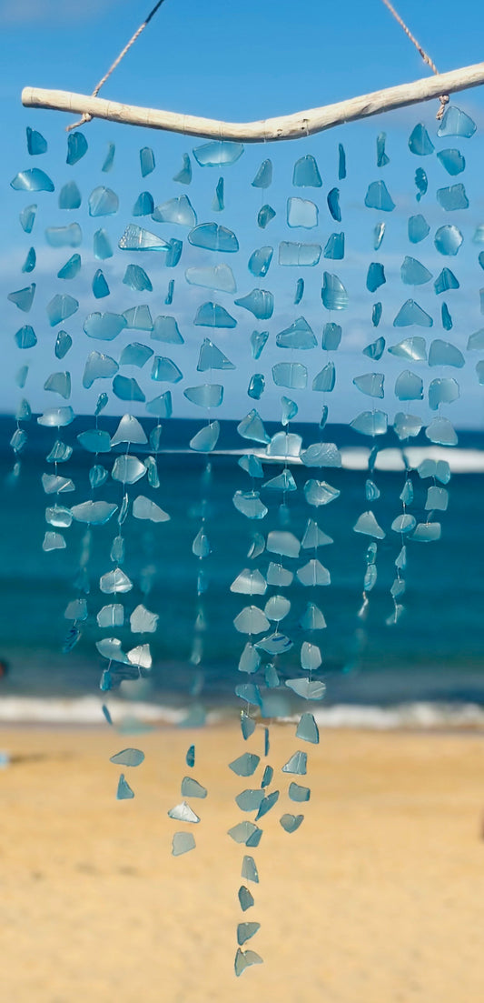 Sea Glass Wind Chime - Turquoise