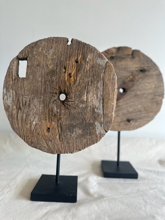 Vintage Wooden Kart Wheels