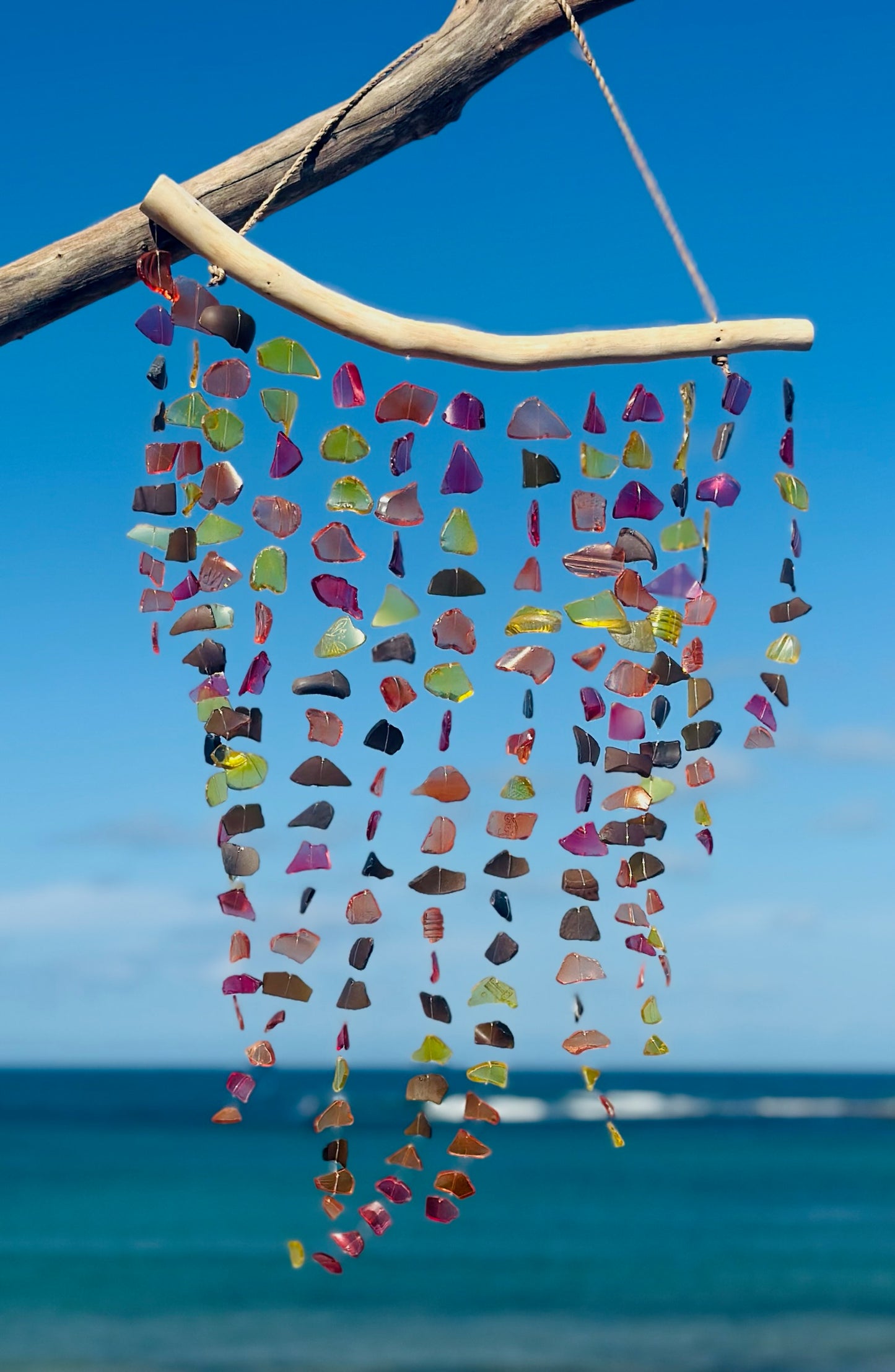 Sea Glass Wind Chime - Rainbow