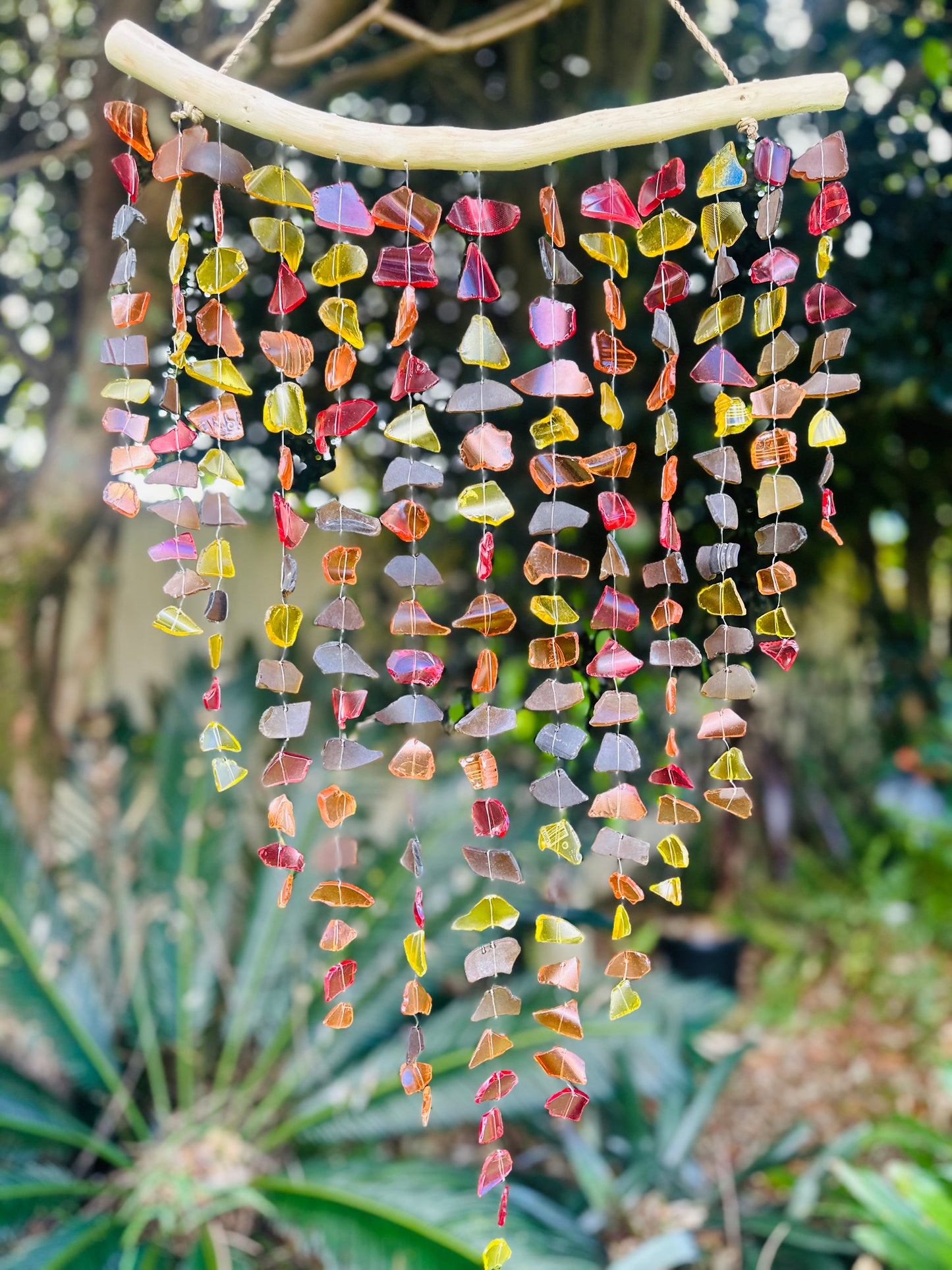 Sea Glass Wind Chime - Rainbow