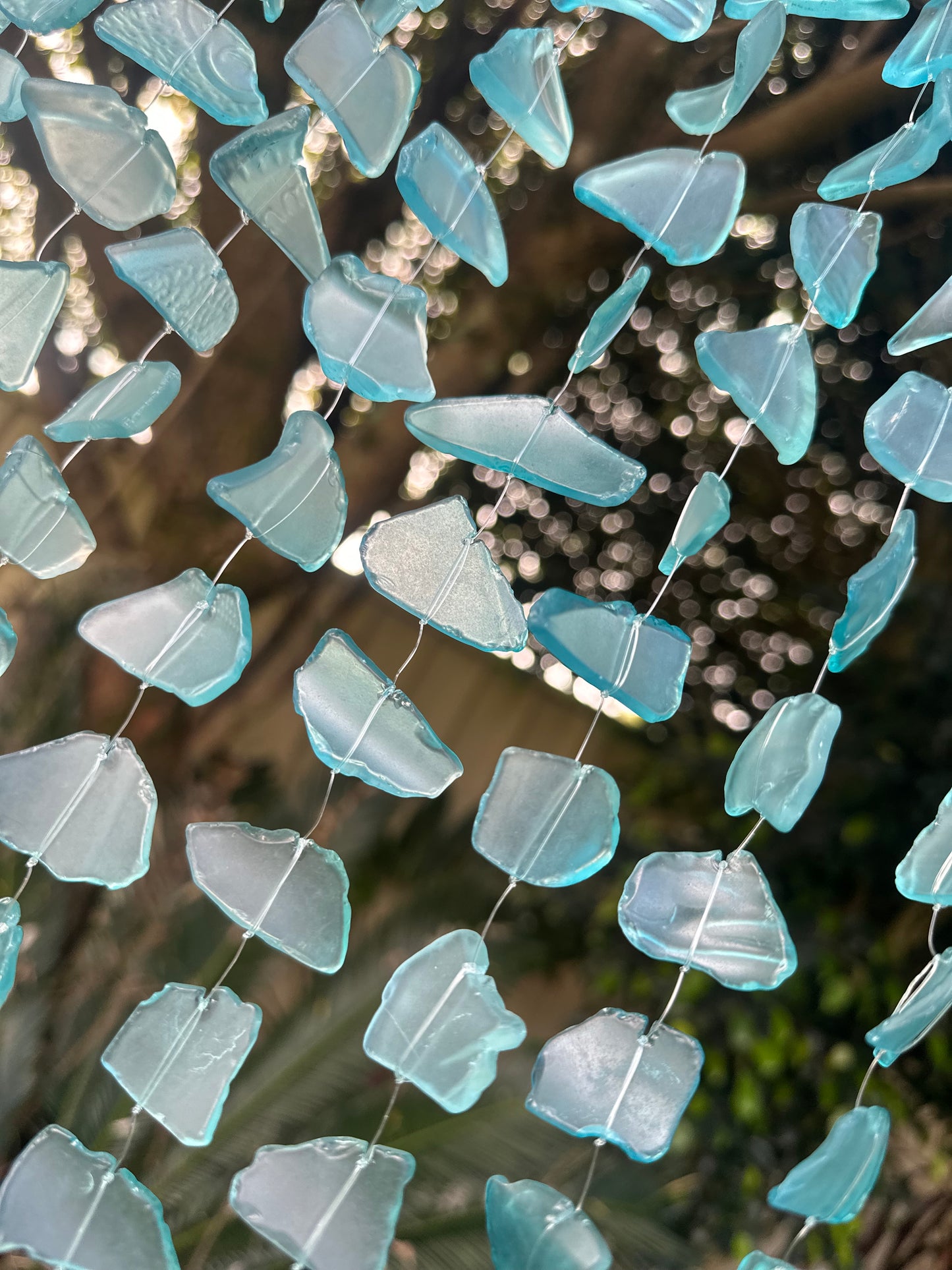 Sea Glass Wind Chime - Turquoise