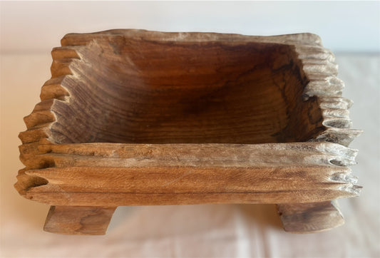 Vintage Wooden Bowl - Display Piece