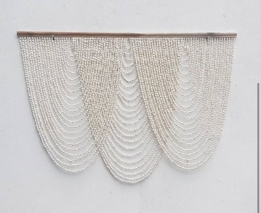 Handmade Conch Shell Waterfall Wall Hanging