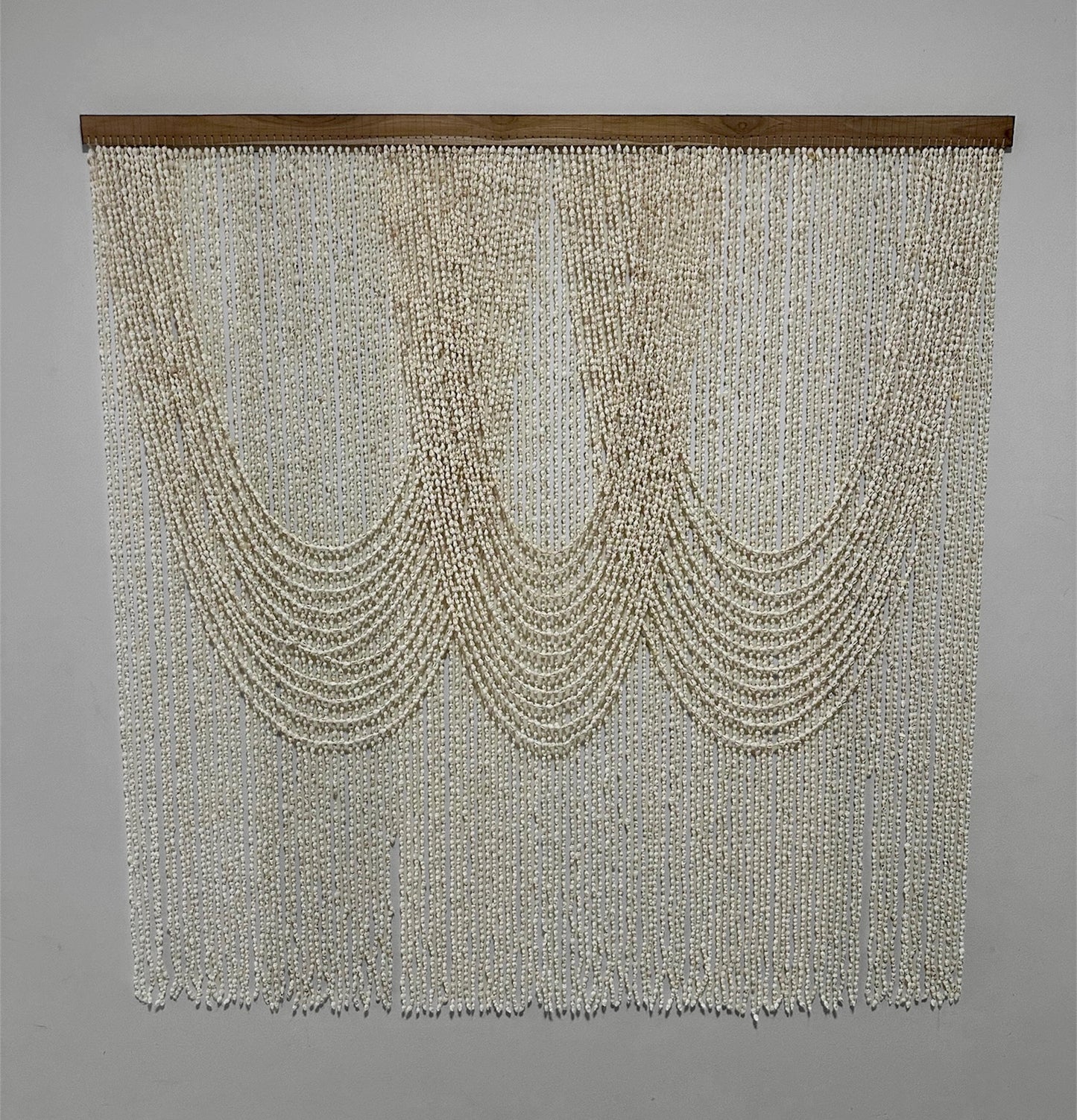 Tirai Kayu - Cascading Shell Wall Hanging