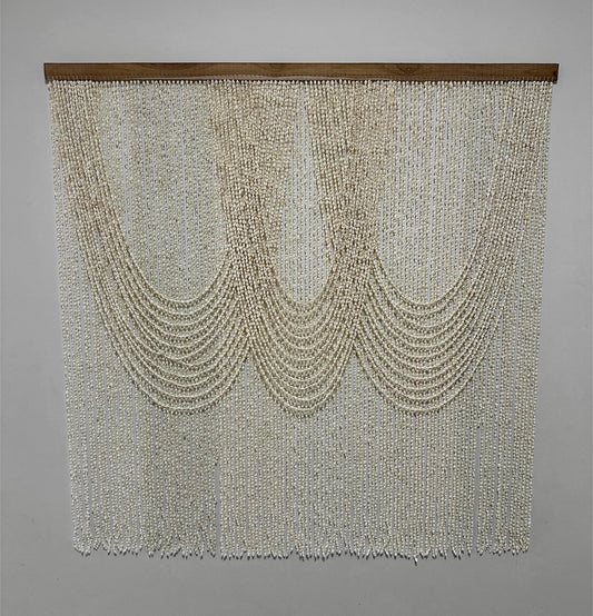 Tirai Kayu - Cascading Shell Wall Hanging