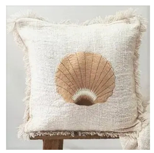 Rose Gold Scallop Cushion