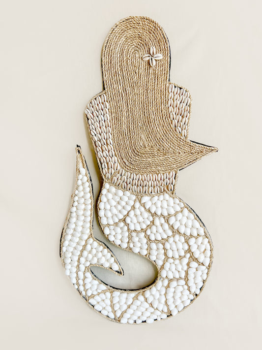 Handmade Shell Mermaid - Conch & Cowrie Shells